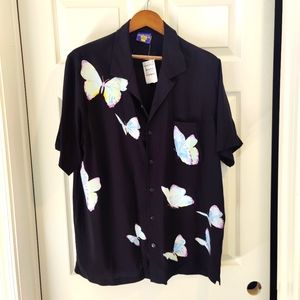 Nordstrom Butterfly Button Down